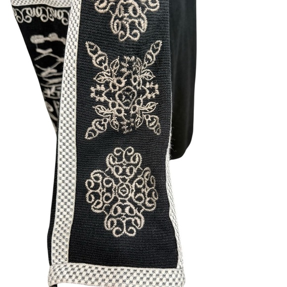 JOHNNY WAS Biya Mila Embroidered Knit Long Sleeve Boxy Sweater Kimono Duster NWT - Picture 7 of 16